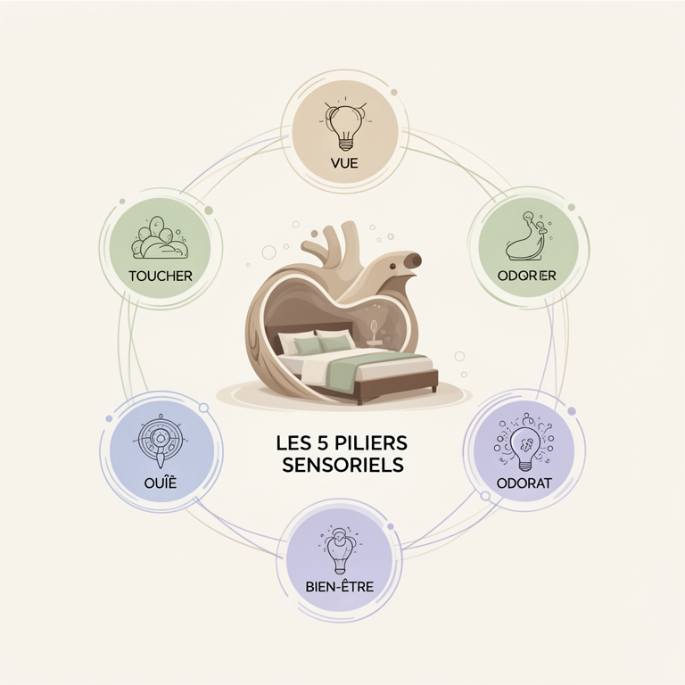 Infographie : chambre cocooning