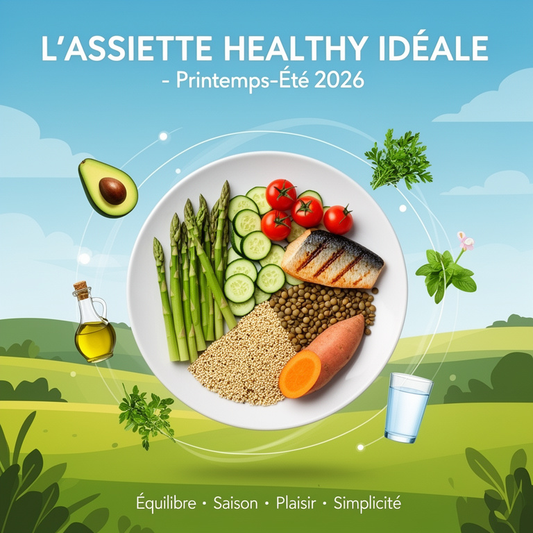 Infographie : repas healthy