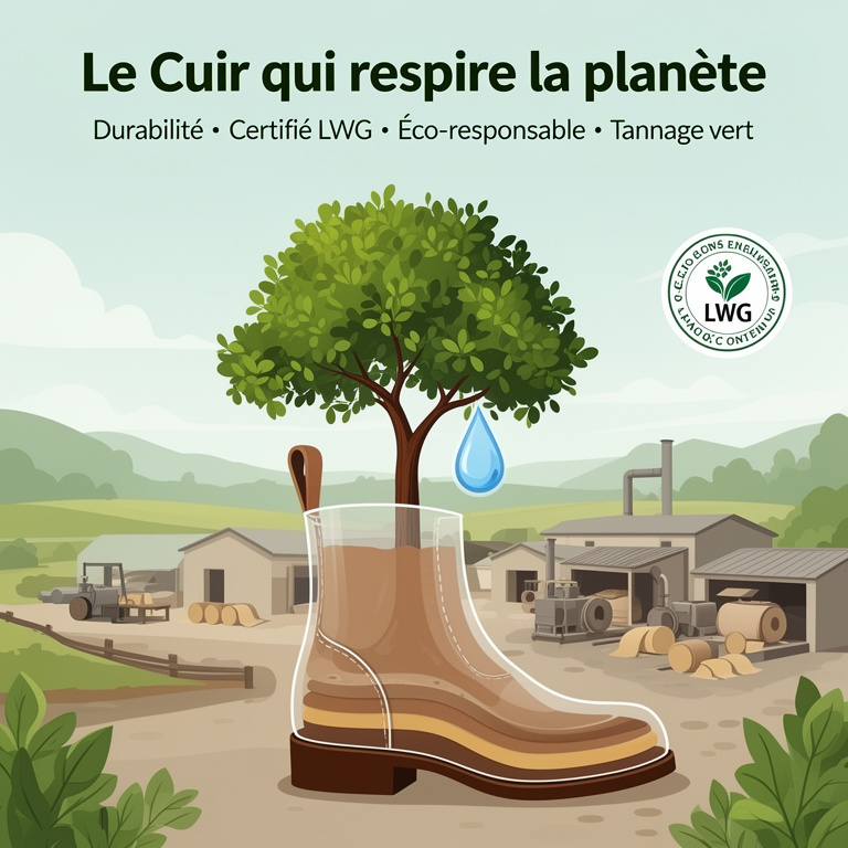 Infographie : bottine cuir femme