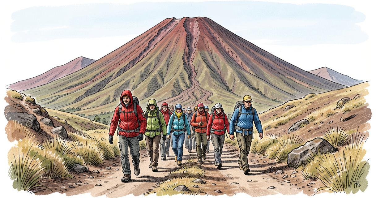 Randonnée sécurisée sur le volcan Fogo au Cap-Vert avec un guide local