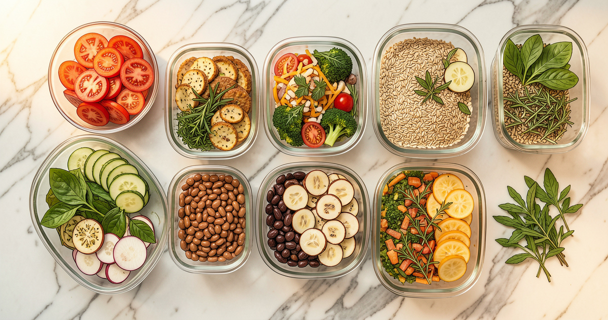 Menus de rééquilibrage alimentaire avec légumes et protéines